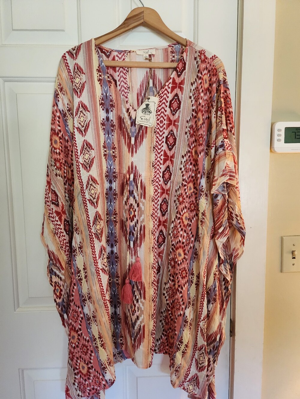 Easel Poncho Coverup Boho NWT Large Southwest Resort Beach